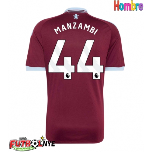 Camiseta Aston Villa Johan Manzambi #44 Primera Equipación 2026-27 manga corta